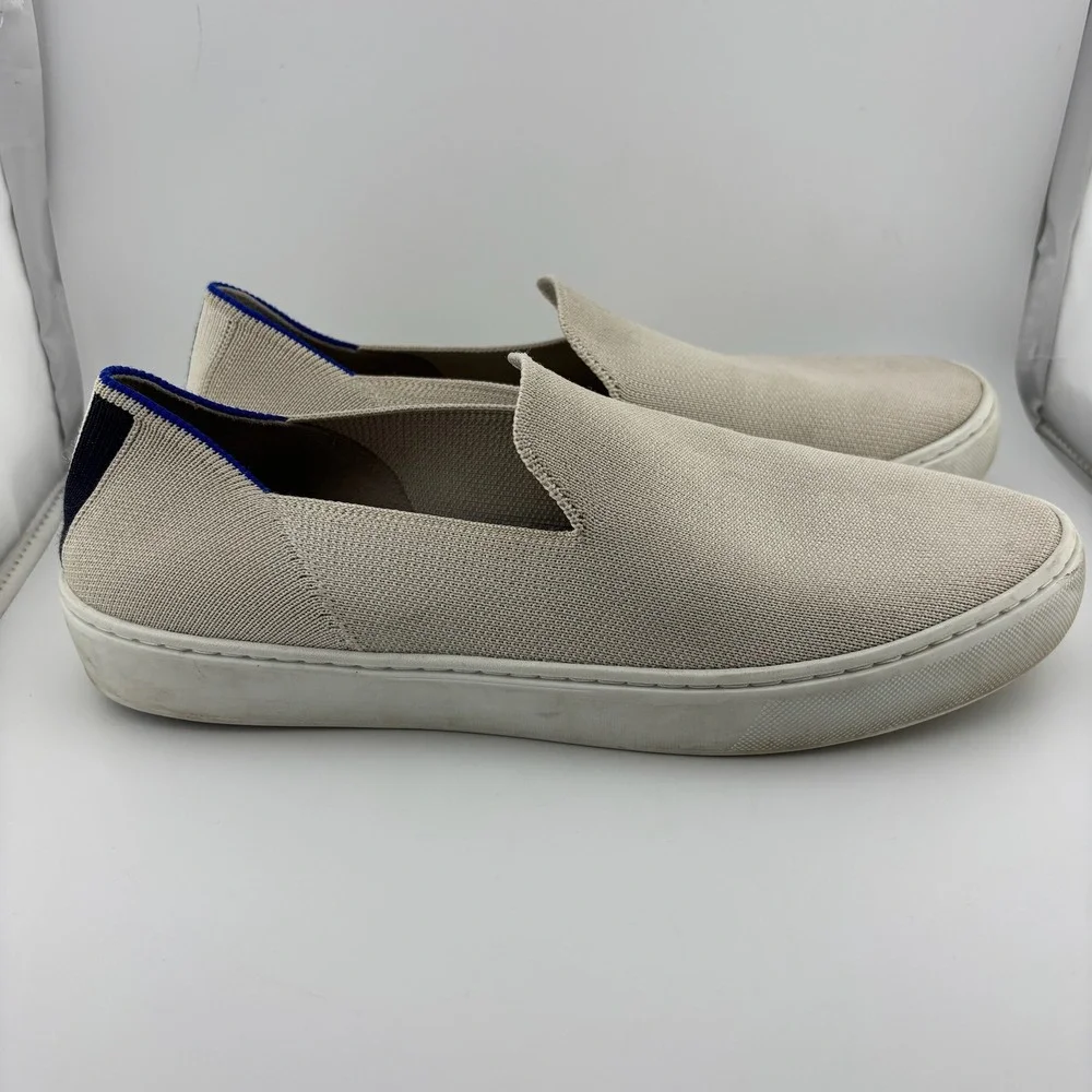 Rothy's The Sneaker 9.5 Sand Beige Sustainable Slip On Knit Shoes